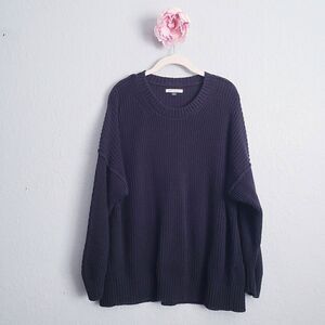 American Eagle Outfitters Black Crew Neck Sweater